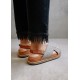 Frankie Shop Sale - ALOHAS Marshmallow Sandals - Harris Check Tan