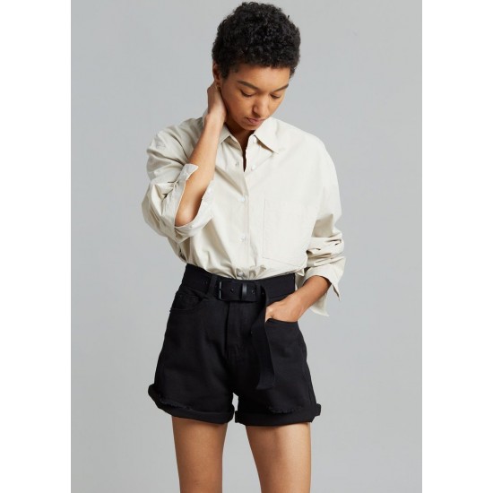 Frankie Shop Sale - Arlet Belted Shorts - Black