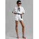 Frankie Shop Sale - Arlet Belted Shorts - Off White