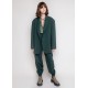 Frankie Shop Sale - Bea Pleated Suit Pants in Forest Green