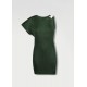 Frankie Shop Sale - Bevza Asymmetric Tunic - Dark Wood Green