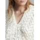 Frankie Shop Sale - Bevza Spikelet Silk Top in Champagne