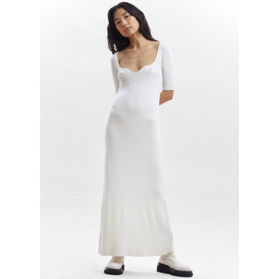 Cheap Frankie Shop - Chetlat Silk Knit Dress by Loulou Studio in Ivory