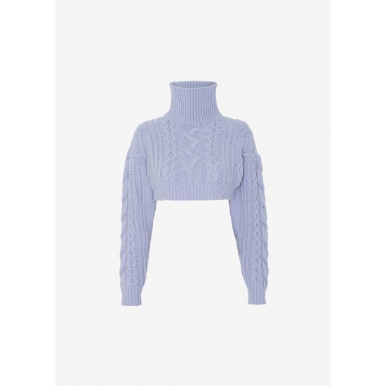 Cheap Frankie Shop - Esme Cropped Sweater - Lavender