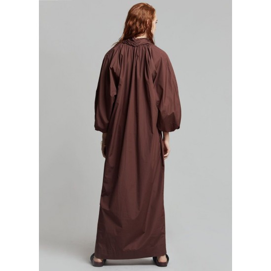 Cheap Frankie Shop - Esse Studios Collected Long Dress - Chocolate