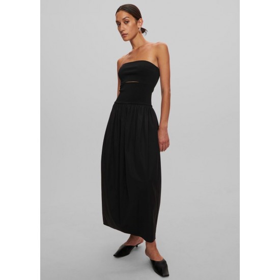 Cheap Frankie Shop - Esse Studios Knit Cotton Strapless Dress - Black