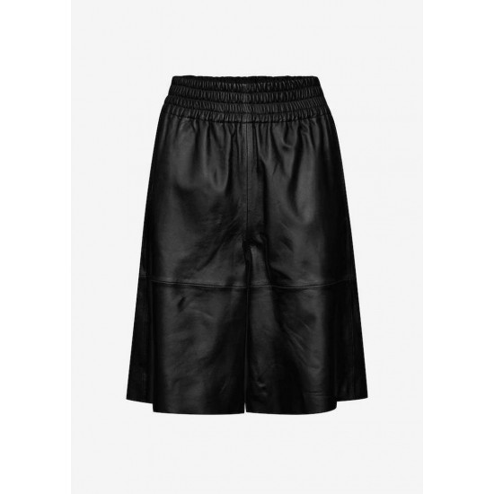 Frankie Shop Sale - Gestuz Alana Leather Shorts - Black