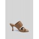Frankie Shop Sale - GIA x Pernille Padded Heel Sandals in Nude Brown