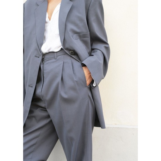 Frankie Shop Sale - Graphite Pleated Suit Trousers