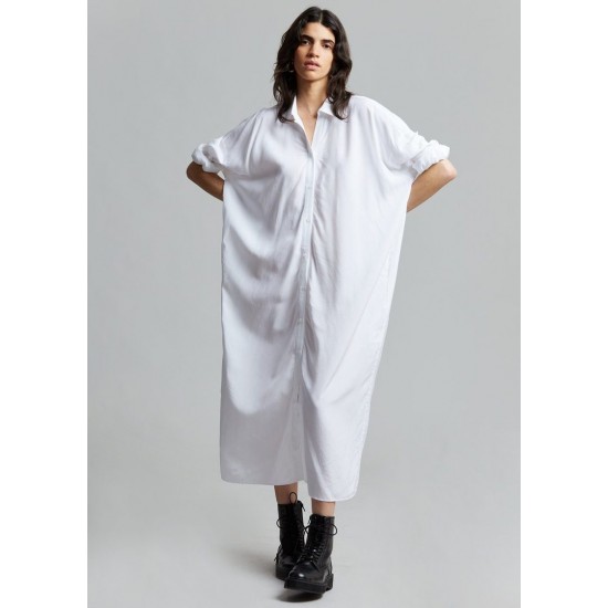 Cheap Frankie Shop - Magna Belted Shirt Dress - Optic White