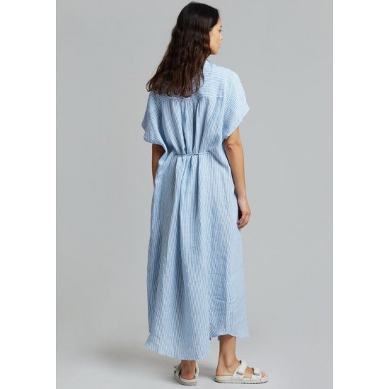 Cheap Frankie Shop - Malin Shirt Dress - Blue/White Stripe