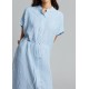 Cheap Frankie Shop - Malin Shirt Dress - Blue/White Stripe
