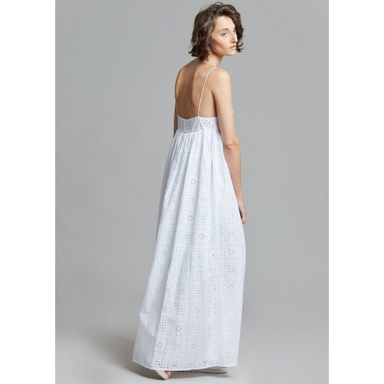 Cheap Frankie Shop - Matteau Crochet Broderie Empire Dress - White