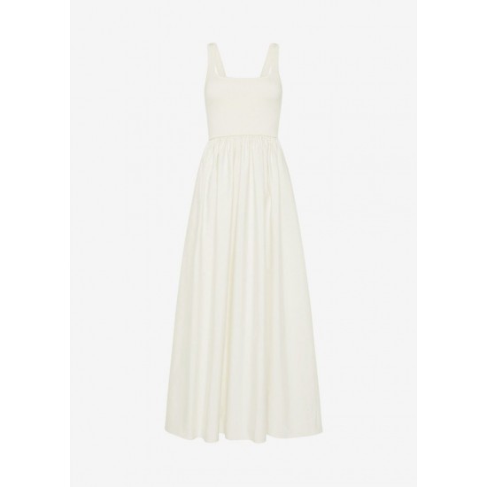 Cheap Frankie Shop - Matteau Knit and Cotton Dress - Ecru