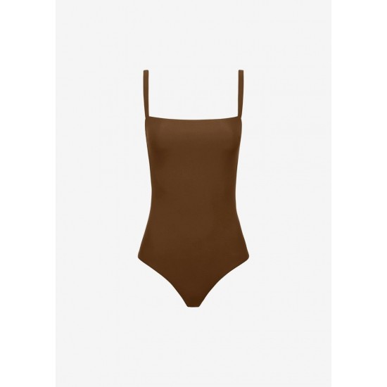 Cheap Frankie Shop - Matteau Square Maillot Swimsuit - Pecan
