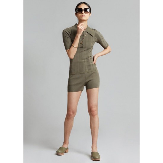 Frankie Shop Sale - REMAIN Iva Shorts - Military Olive