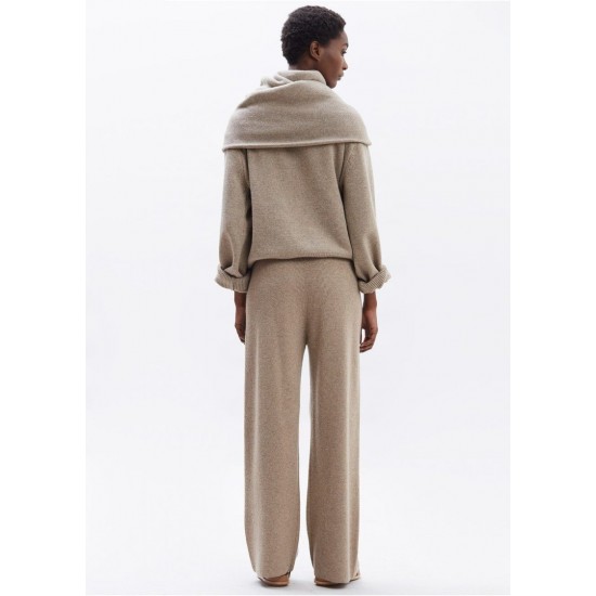 Cheap Frankie Shop - Rib Knit Lounge Pant in Sand Dune