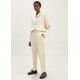 Frankie Shop Sale - Satin Tailored Cargo Trousers in Pearl
