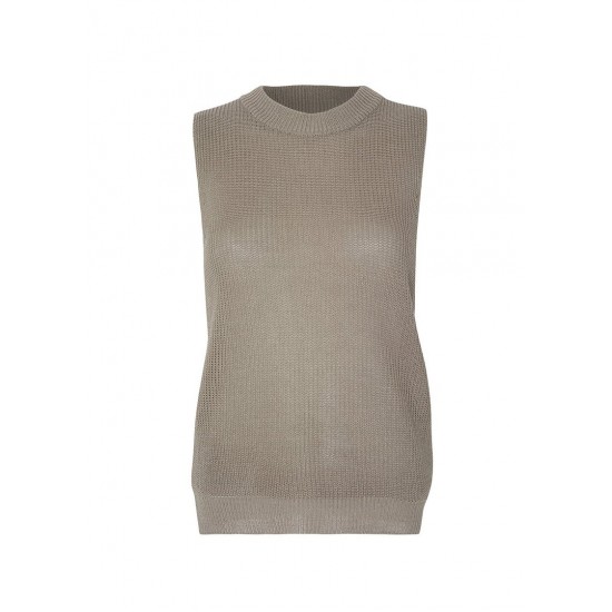 Cheap Frankie Shop - Sleeveless Knit Top in Ash