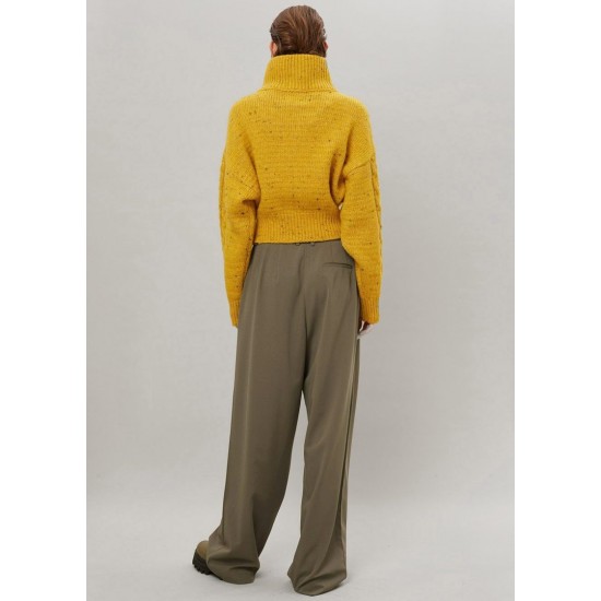 Frankie Shop Sale - Tansy Pleated Trousers - Olive