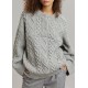 Cheap Frankie Shop - Tilou Knit Pullover - Heather Grey