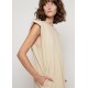 Cheap Frankie Shop - Tina Padded Shoulder Muscle Dress in Almond Milk