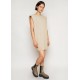 Cheap Frankie Shop - Tina Padded Shoulder Muscle Dress in Almond Milk