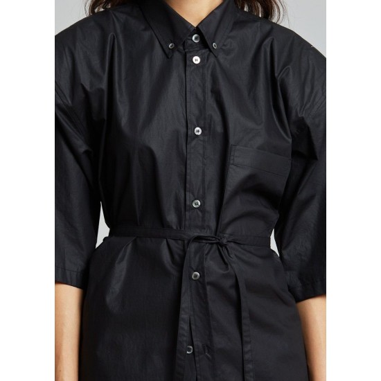 Cheap Frankie Shop - Udine Belted Shirt - Black
