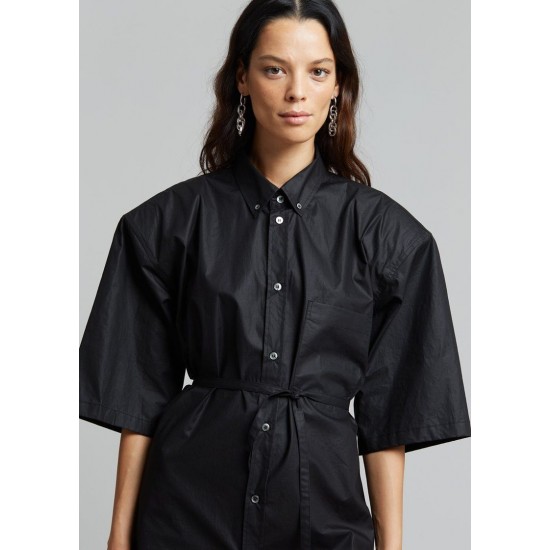 Cheap Frankie Shop - Udine Belted Shirt - Black