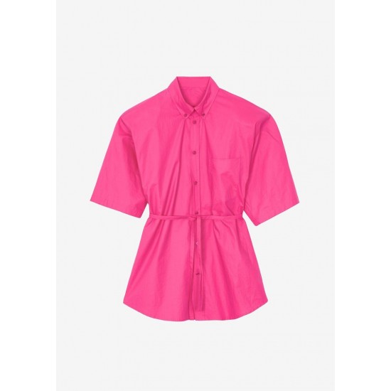 Cheap Frankie Shop - Udine Belted Shirt - Fuchsia