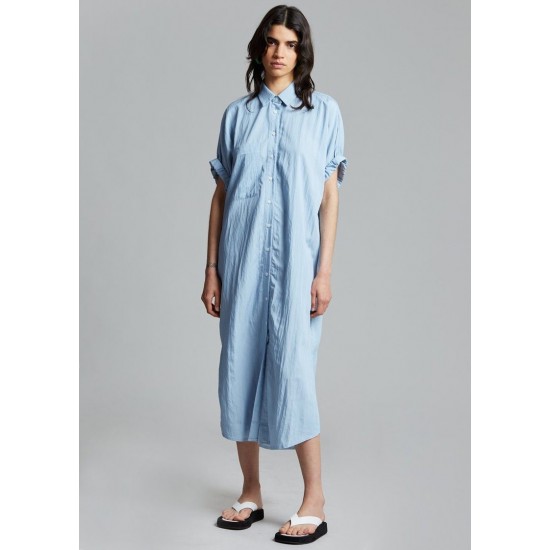 Cheap Frankie Shop - Vita Shirt Dress - Dusty Blue